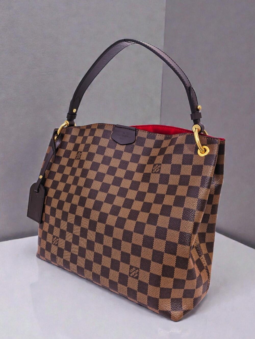 Louis Vuitton Graceful PM Shoulder Bag Damier Ebene Full Set - Picture 12 of 17
